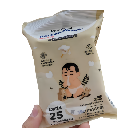 LENÇO NASAL PERSONALIDADE BABY 25